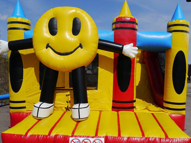 Hüpfburg Smiley