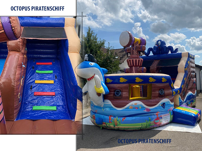 Octopus Piratenschiff mit Rutsche