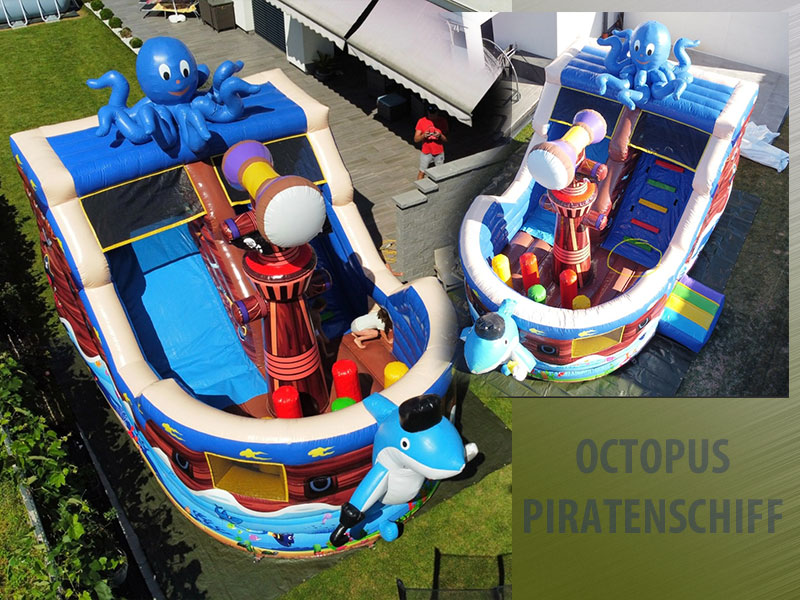 Octopus Piratenschiff mit Rutsche